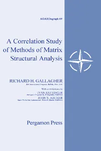 A Correlation Study of Methods of Matrix Structural Analysis_cover