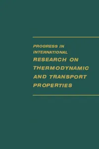 Progress in International Research on Thermodynamic and Transport Properties_cover