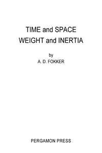 Time and Space Weight and Inertia_cover