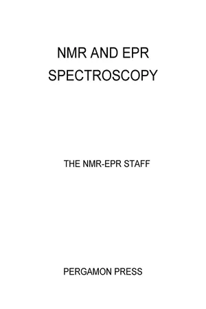 NMR and EPR Spectroscopy