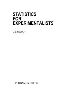 Statistics for Experimentalists_cover