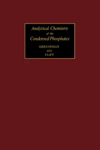 Analytical Chemistry of the Condensed Phosphates_cover