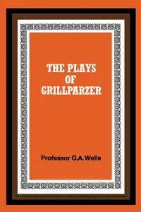 The Plays of Grillparzer_cover