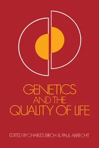 Genetics and the Quality of Life_cover