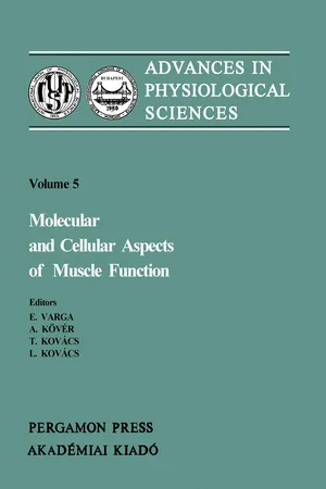 Molecular and Cellular Aspects of Muscle Function