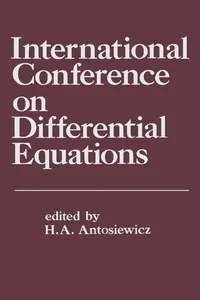 International Conference on Differential Equations_cover