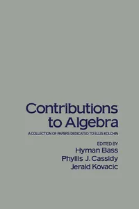 Contributions to Algebra_cover