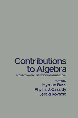 Contributions to Algebra