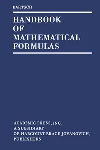 Handbook of Mathematical Formulas_cover