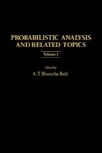 Probabilistic Analysis and Related Topics_cover