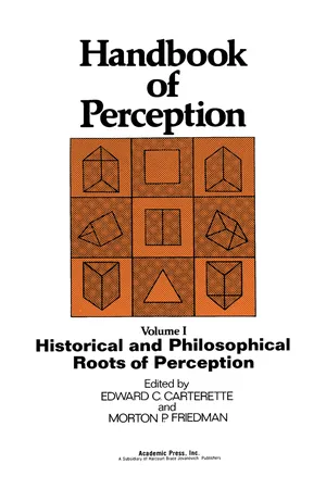 Historical and Philosophical Roots of Perception