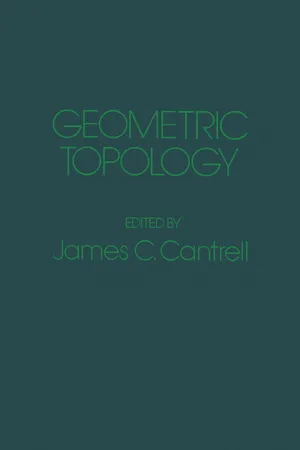 Geometric Topology