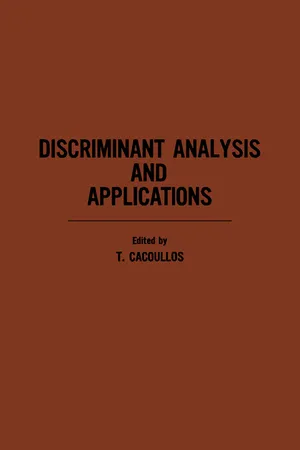 Discriminant Analysis and Applications