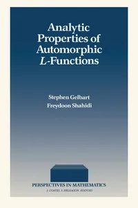 Analytic Properties of Automorphic L-Functions_cover