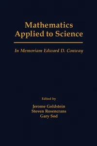 Mathematics Applied to Science_cover