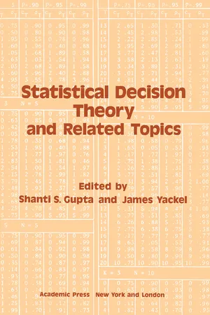 Statistical Decision Theory and Related Topics