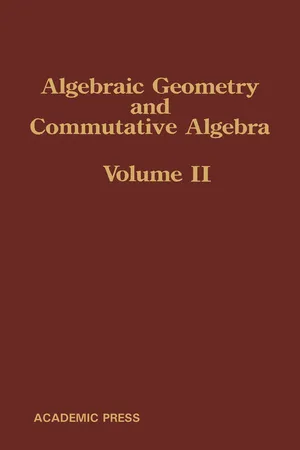 Algebraic Geometry and Commutative Algebra