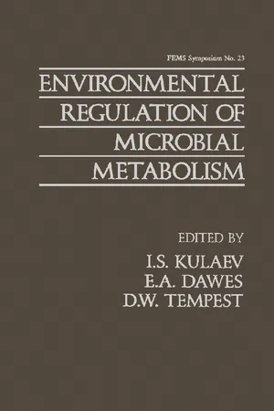 Environmental Regulation of Microbial Metabolism