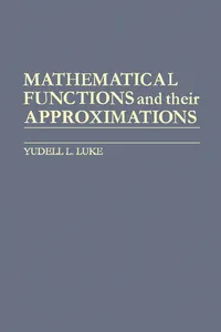 Mathematical Functions and Their Approximations_cover