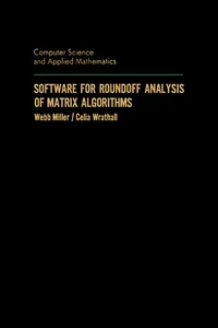 Software for Roundoff Analysis of Matrix Algorithms_cover