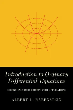 Introduction to Ordinary Differential Equations