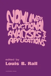 Nonlinear Functional Analysis and Applications_cover