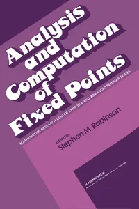 Analysis and Computation of Fixed Points_cover