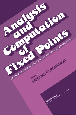 Analysis and Computation of Fixed Points