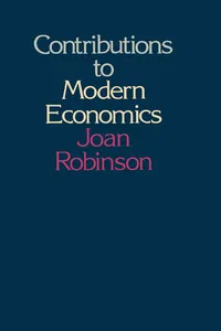 Contributions to Modern Economics_cover