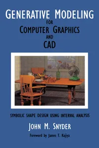 Generative Modeling for Computer Graphics and Cad_cover