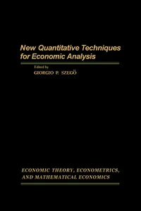 New Quantitative Techniques for Economic Analysis_cover