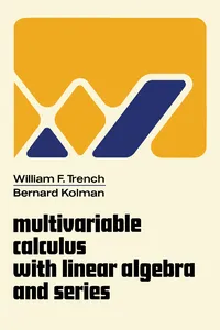 Multivariable Calculus with Linear Algebra and Series_cover