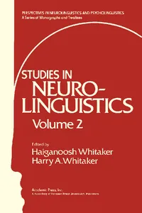 Studies in Neurolinguistics_cover