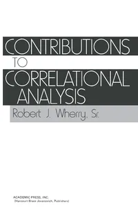 Contributions to Correlational Analysis_cover