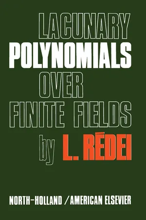 Lacunary Polynomials Over Finite Fields