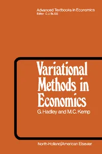 Variational Methods in Economics_cover