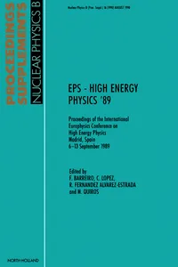 EPS - High Energy Physics '89_cover