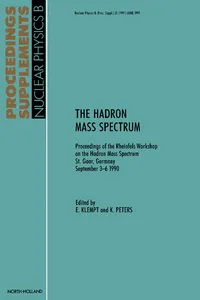 The Hadron Mass Spectrum_cover