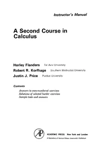 A Second Course in Calculus_cover