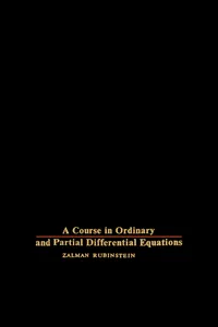 A Course in Ordinary and Partial Differential Equations_cover