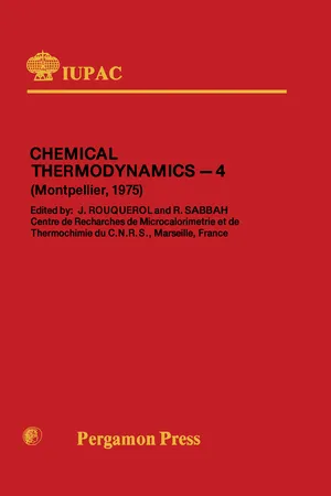 Chemical Thermodynamics