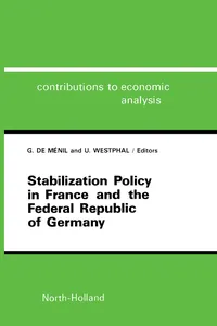 Stabilization Policy in France and the Federal Republic of Germany_cover