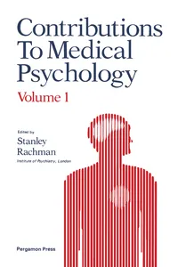 Contributions to Medical Psychology_cover