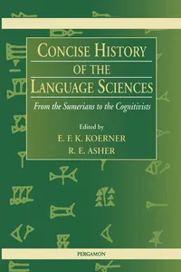 Concise History of the Language Sciences_cover