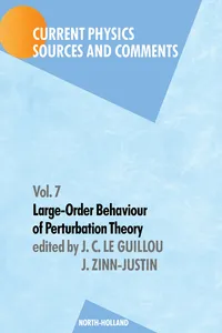 Large-Order Behaviour of Perturbation Theory_cover