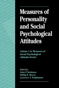 Measures of Personality and Social Psychological Attitudes_cover