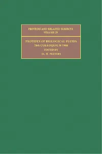 Protides of the Biological Fluids_cover