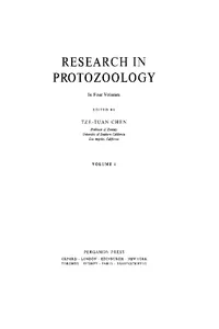 Research in Protozoology_cover