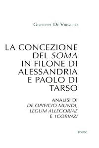 La concezione del sōma in Filone di Alessandria e Paolo di Tarso_cover