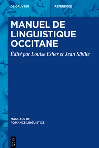 Manuel de linguistique occitane_cover